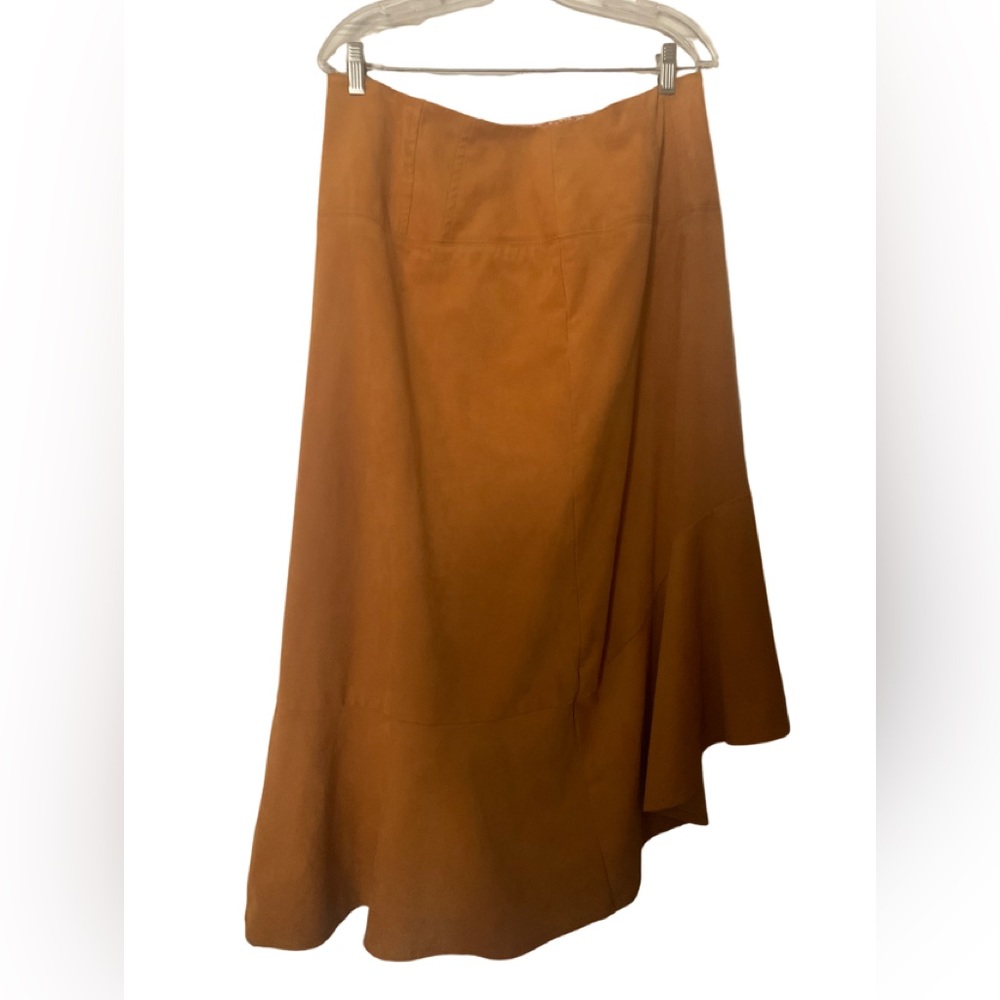 Maeve Anthropologie suede skirt size 14